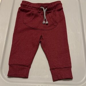 Cat & Jack Maroon ribbed Kids Joggers